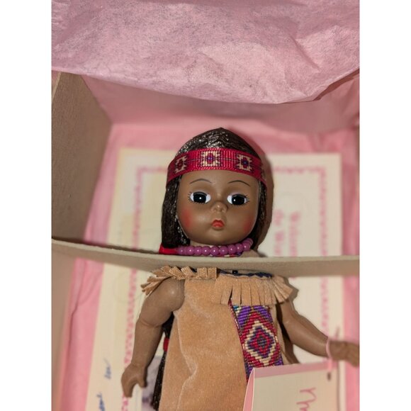 Madame Alexander 8" Pocahontas Americana Collection Doll #100350 Tag Box - Picture 2 of 6